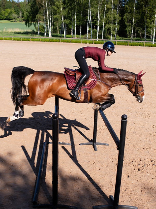 Jump Saddle Pad New Maroon Full