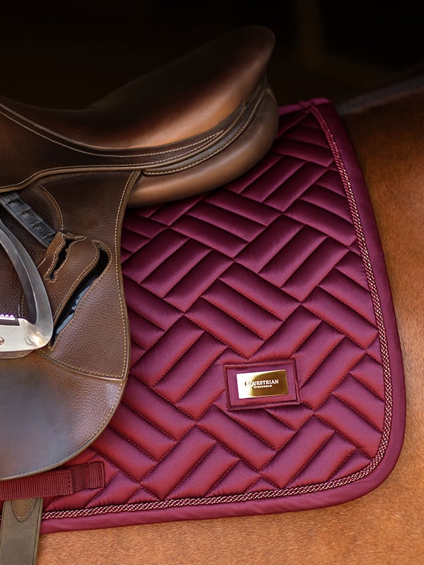 Jump Saddle Pad New Maroon Full vue 2