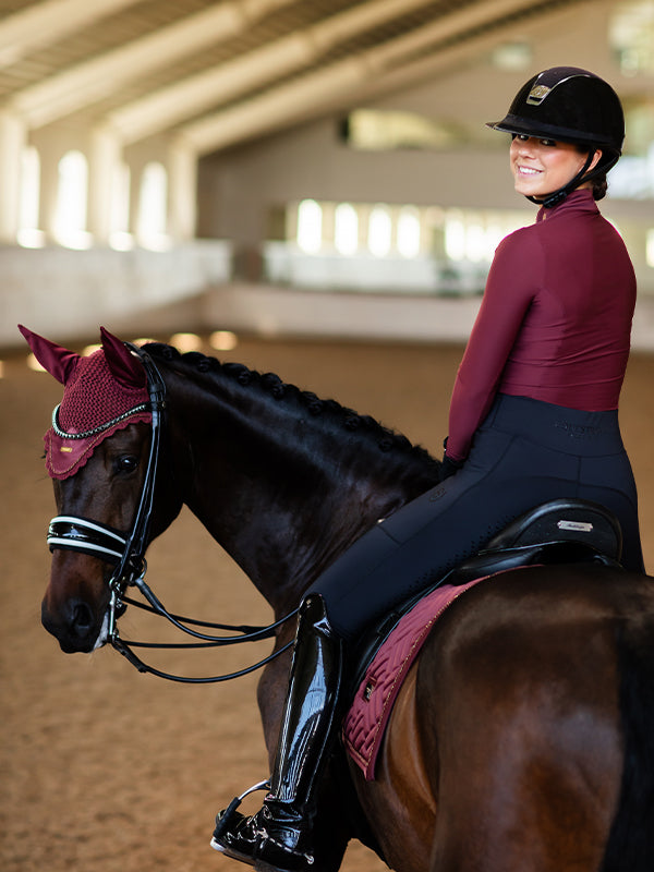 Essential Mesh Top New Maroon vue 4
