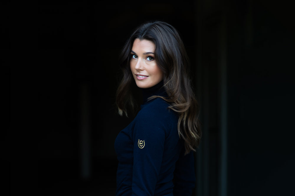 Knitted Polo Top Royal Classic