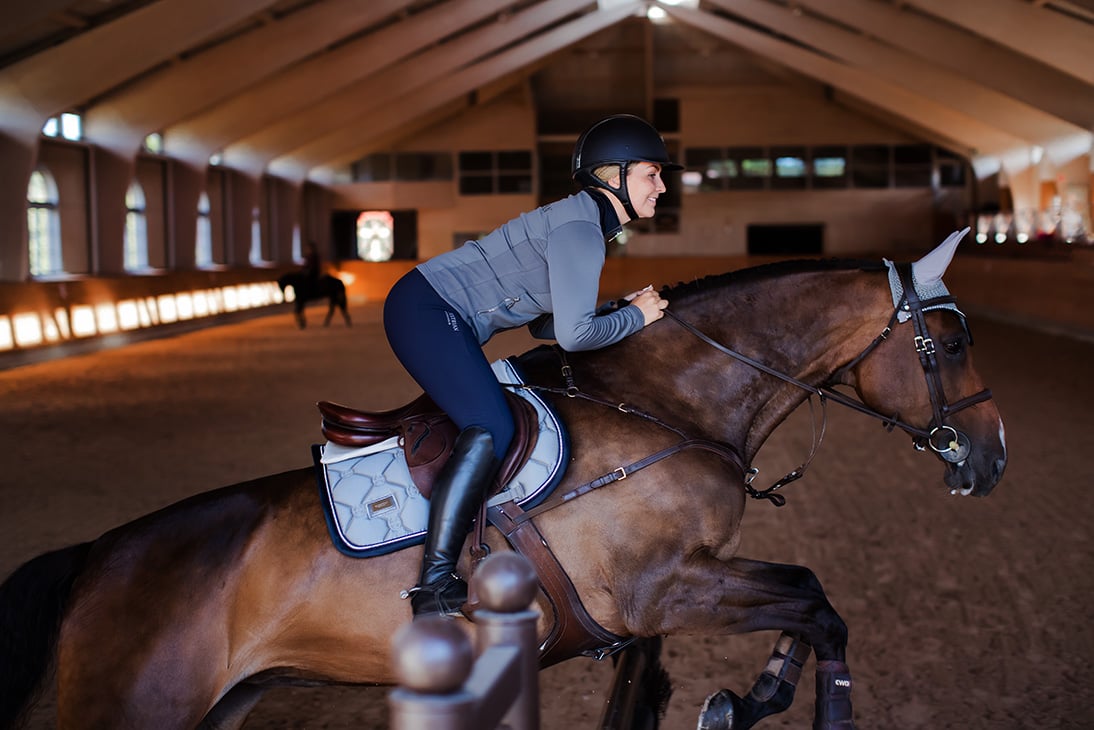 Jump Saddle Pad Crystal Grey Full