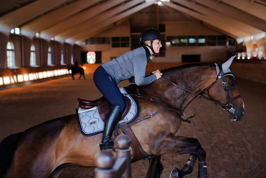 Jump Saddle Pad Crystal Grey Full