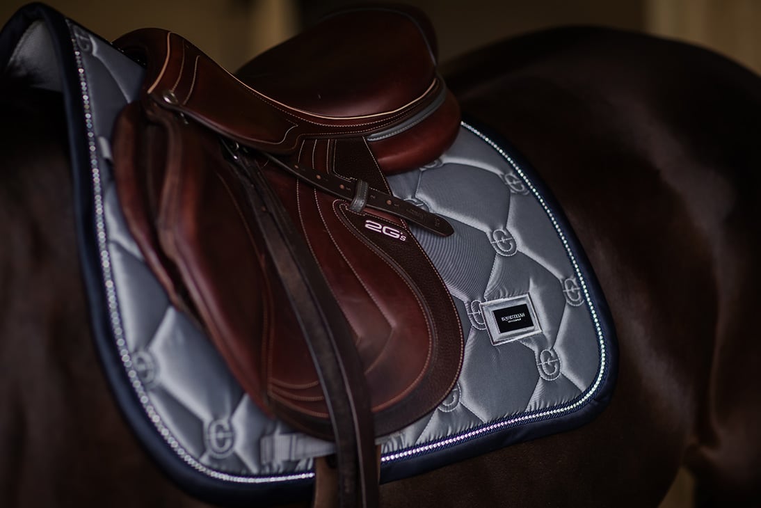 Jump Saddle Pad Crystal Grey Full
