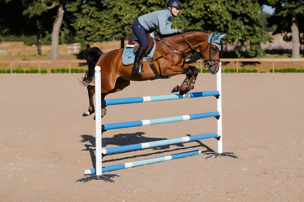 Jump Saddle Pad Steel Blue Full vue 2
