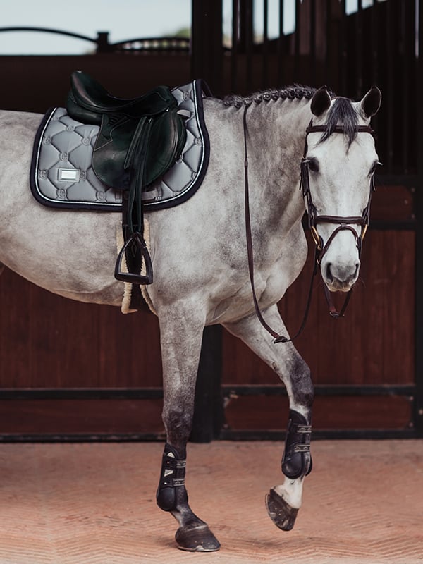 Jump Saddle Pad Crystal Grey Full