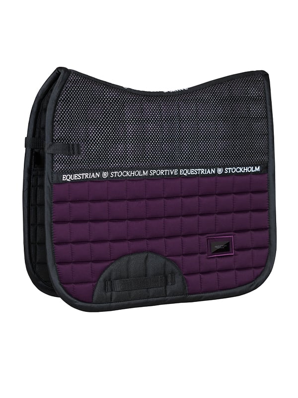 Dressage Saddle Pad Sportive Black Raven Cob vue 1
