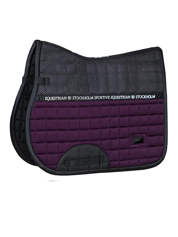 Jump Saddle Pad Sportive Black Raven Pony vue 1