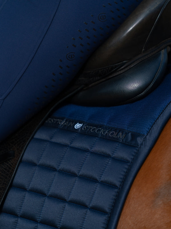 Dressage Saddle Pad Sportive Navy Cob vue 2