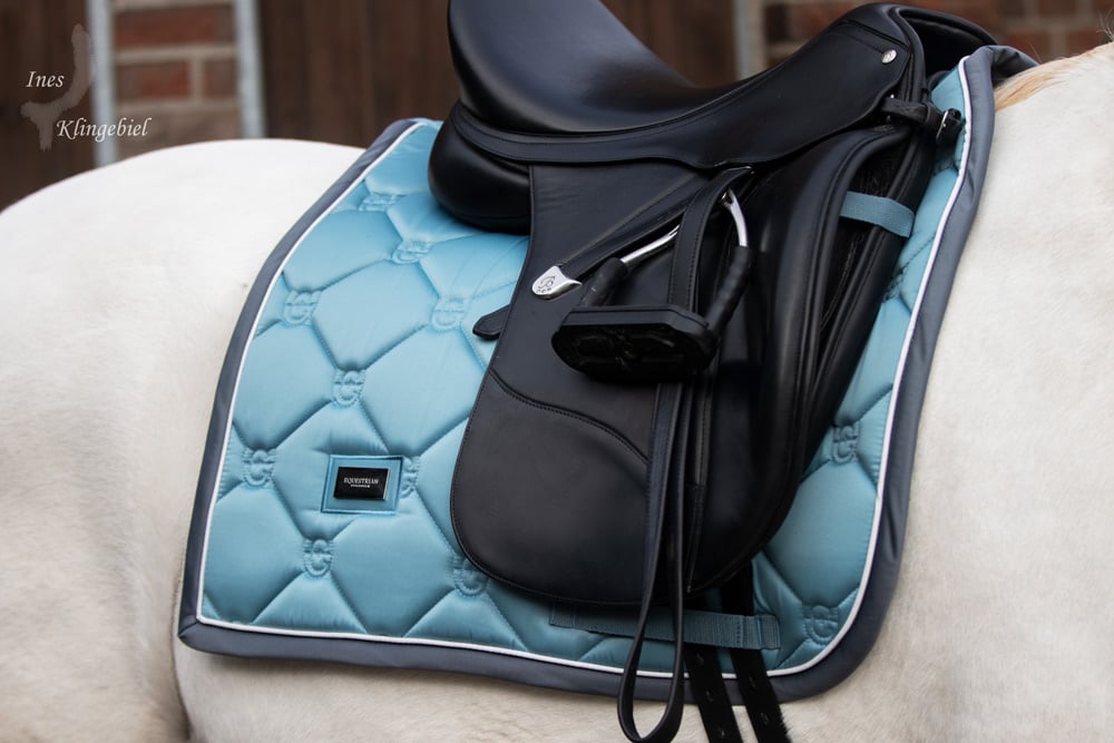 Dressage Saddle Pad Steel Blue Full