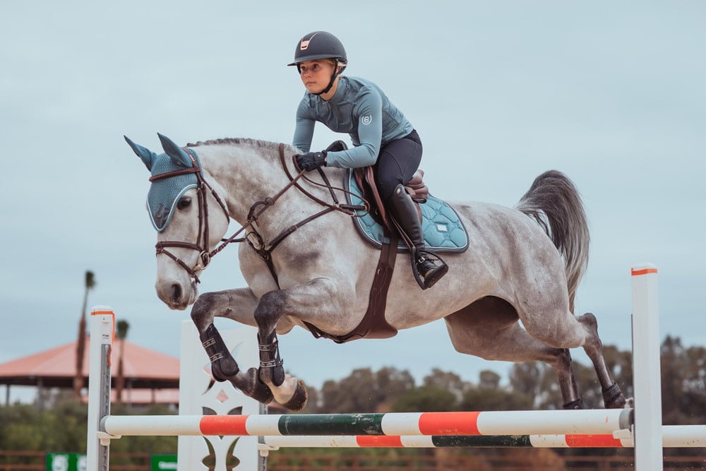 Jump Saddle Pad Steel Blue Full