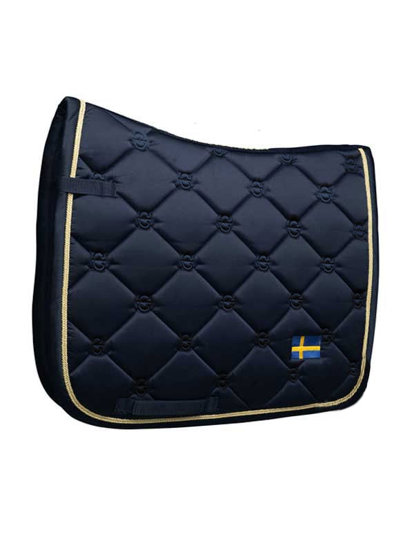 Dressage Saddle Pad Sweden Nation navy Cob