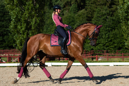 Pink Saddle Pad Timeless Rose Dressage Full