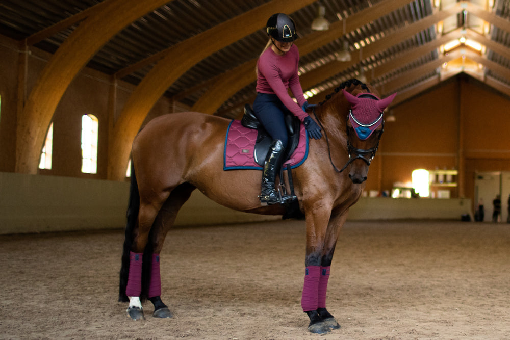 Pink Saddle Pad Timeless Rose Dressage Full vue 5