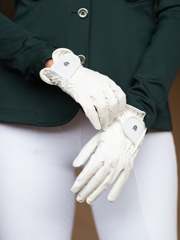 Riding Gloves Motion White vue 2