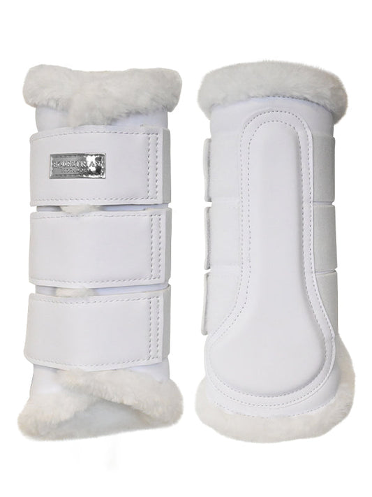 Brushing Boots White Silver