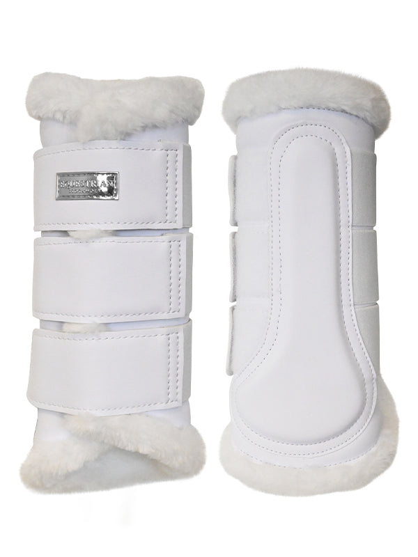 Brushing Boots White Silver