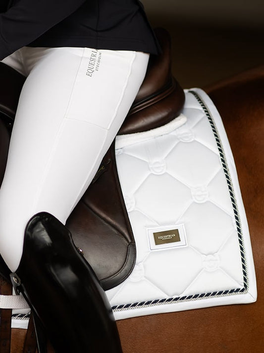 Dressage Saddle Pad White Perfection Full