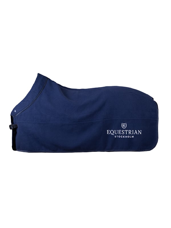 Wool Horse Blanket Modern Tech Navy