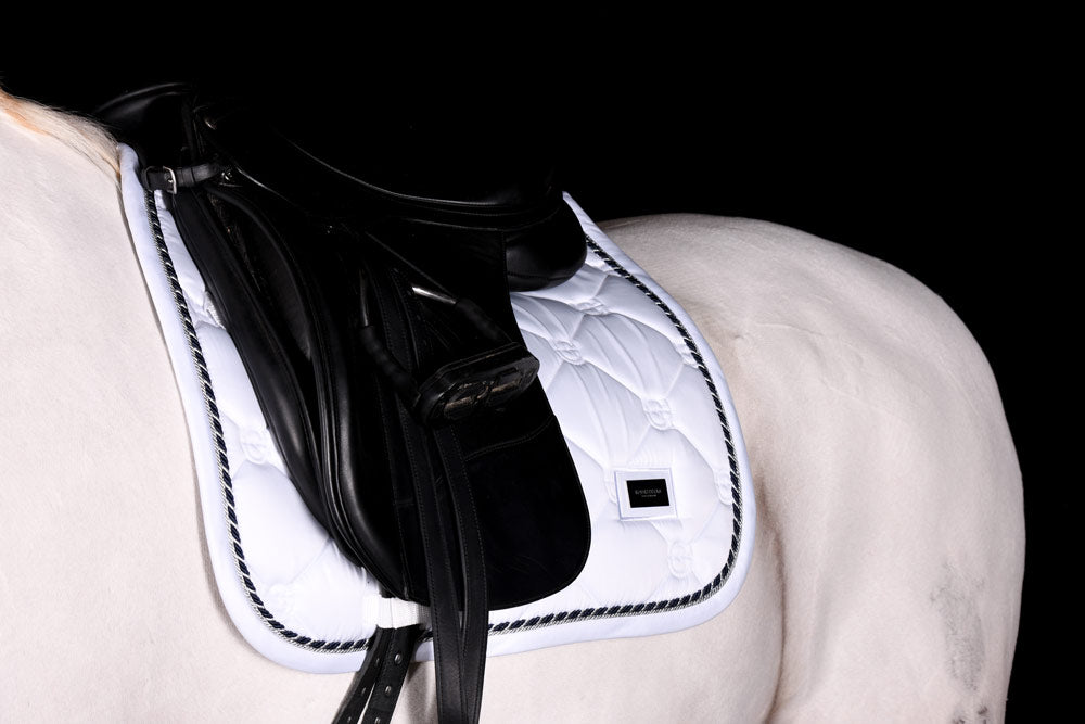 Dressage Saddle Pad White Perfection Cob