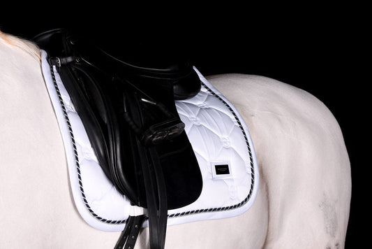 Dressage Saddle Pad White Perfection Cob